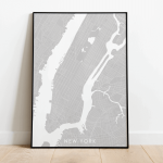 mapa Nowego Jorku plakat