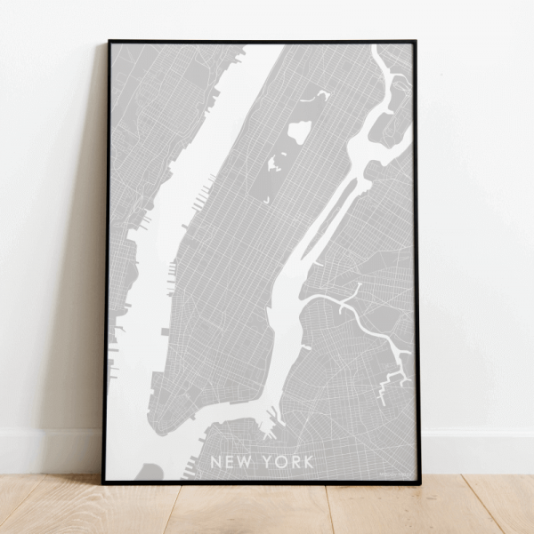 mapa Nowego Jorku USA plakat dekoracja