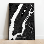 mapa Nowego Jorku plakat