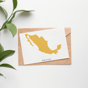 Meksyk pocztówka mapa