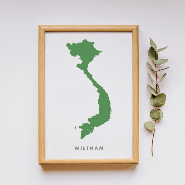 Wietnam mapa grafika