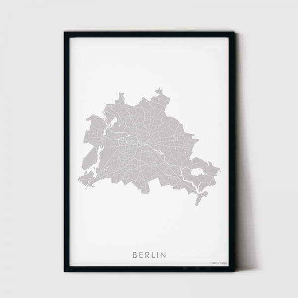 plakat mapa Berlina