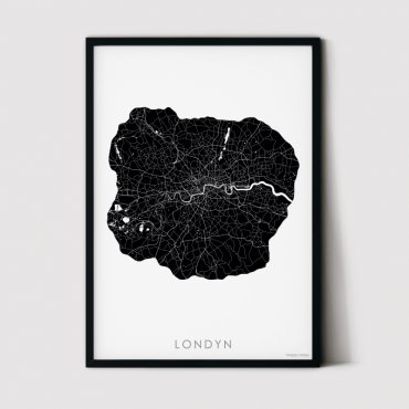 mapa Londynu plakat do dekoracji