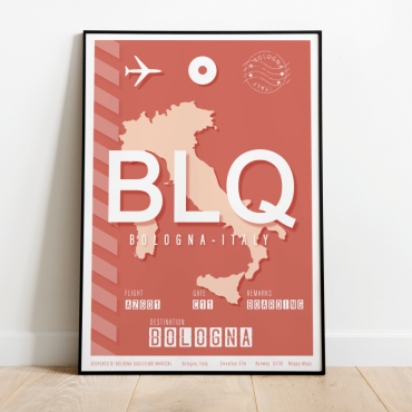 Bolonia plakat lotniskowy