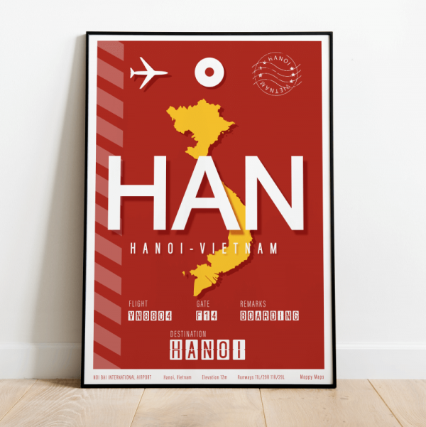 Hanoi plakat lotniczy