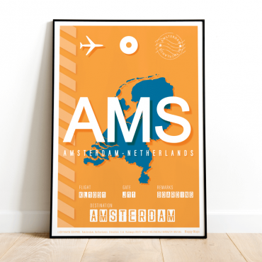 Amsterdam plakat lotniczy