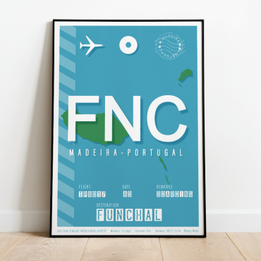 Funchal plakat lotniczy