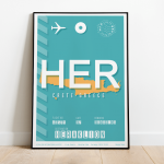 Heraklion plakat lotniczy