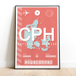 Kopenhaga plakat lotniczy