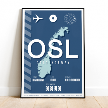 Oslo plakat lotniczy