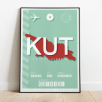 plakat lotniczy Kutaisi Gruzja