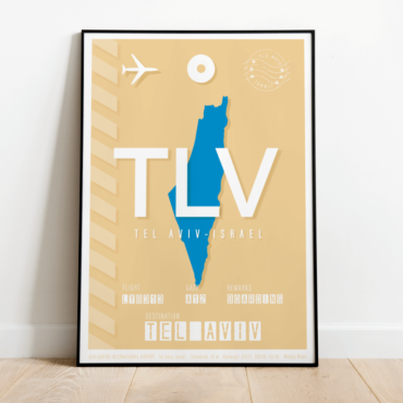 plakat lotniska Tel Aviv TLV