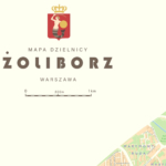 mapa plakat Zoliborz